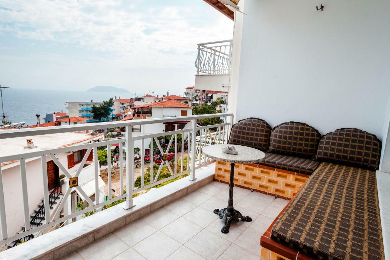 Casa Bianca Μεζονέτα Με Θέα Στη Θάλασσα Lägenhet Neos Marmaras Exteriör bild