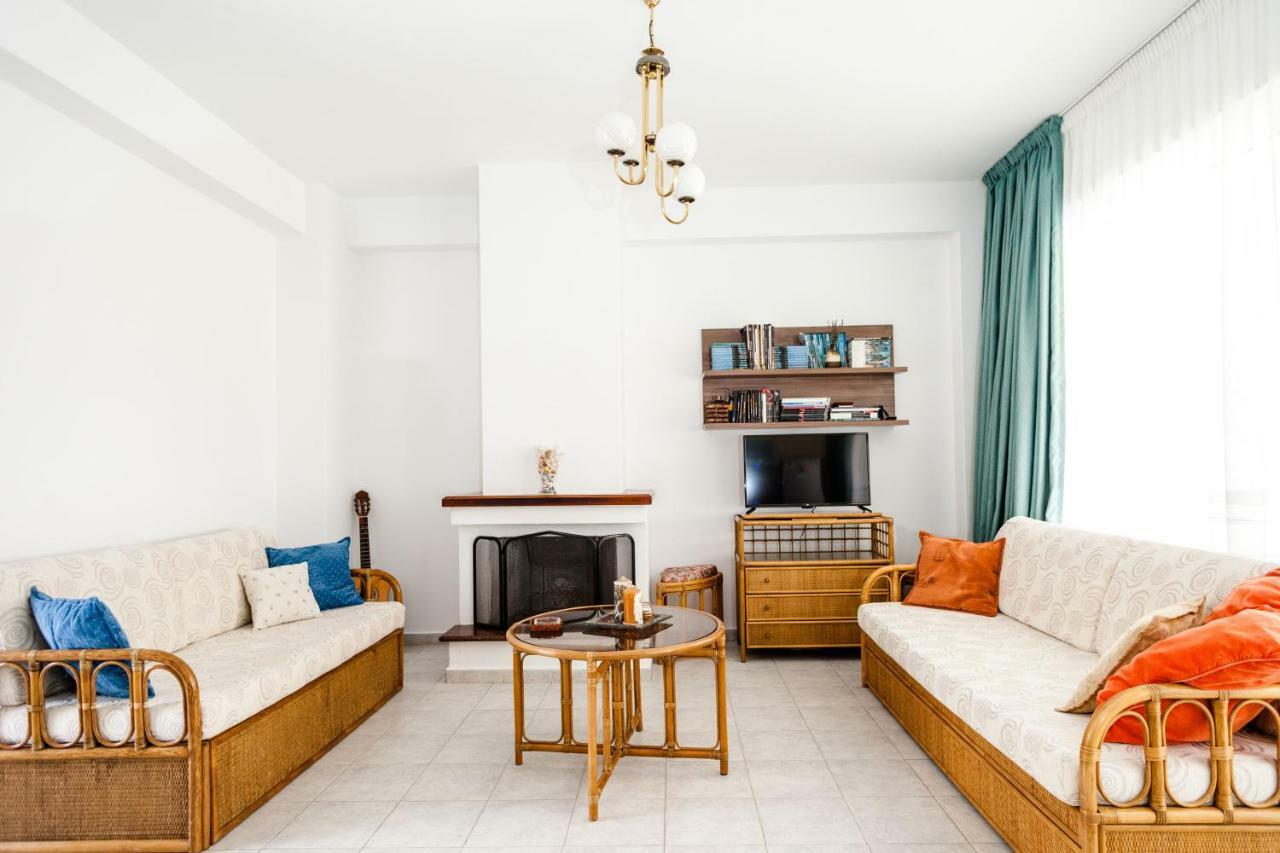 Casa Bianca Μεζονέτα Με Θέα Στη Θάλασσα Lägenhet Neos Marmaras Exteriör bild